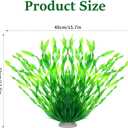 DIVINA VITAE 12.6 Inch Tall Aquarium Plants Plastic Fish Tank Plants | Large, Lifelike, Artificial Fish Tank Decorations, Durable & Safe, for Freshwater & Saltwater Tanks, Easy Care