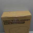 RALYSUN Electric Heated Blanket Full Size 72"x84" - Dual-Sided with Microplush & Sherpa Fabric, 4 Heat Settings & 10 Hours Auto Off, Machine Washable - Lvory