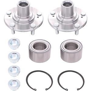 MOTOKU Pair Front Wheel Hub & Bearing Set for Honda Civic 1.8L 1.3L L4 2006-2011 Left Driver and Right Passenger Side