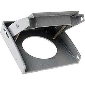Hubbell-Bell 5034-0 Rayntite Weatherproof Device Cover, 2-5/8 in Dia X 4-1/2 in L X 4-9/16 in W, Gray , Grey