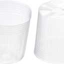 PATIKIL 4 Inch Plastic Plant Nursery Pots, 40 Pack Flower Starting Container for Indoor Outdoor, Clear