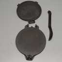 Uno Casa Cast Iron Tortilla Press 8 Inch - Tortilla Maker Press, Pre-Seasoned Roti Maker with 100 Pcs Parchment Paper - Heavy Duty Quesadilla Maker for Homemade Flatbreads, Rotis, Empanadas