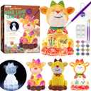 Paint Your Own Deer Lamp Kit, Art Supplies Painting Kits for Kids 6-12, Arts and Crafts for Kids Ages 8-12, Deer Toy Birthday Easter Gifts for Kids Girls Boys Ages 3 4 5 6 7 8 9 10 11 12+