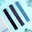 Sport Loop Nylon Band 16mm 18mm 19mm 20mm 22mm Watch Band Quick Release,Soft Fabric Nylon Adjustable Replacement Wristband Strap for Men Women, Size 16mm