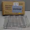 spospo Water Bottle Organizer for Cabinet, Water Bottle Storage Organizer, 2 Packs Water Bottle Storage Rack, Water Bottle Holder for Cabinet, Stackable Water Bottle Storage Rack