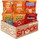 Frito-Lay Cheesy Mix 6 Flavor Variety Pack, Single Serve Bags (40 Pack), Doritos, Cheetos, Lay's, Munchies, SunChips (EXP 07/14/26)