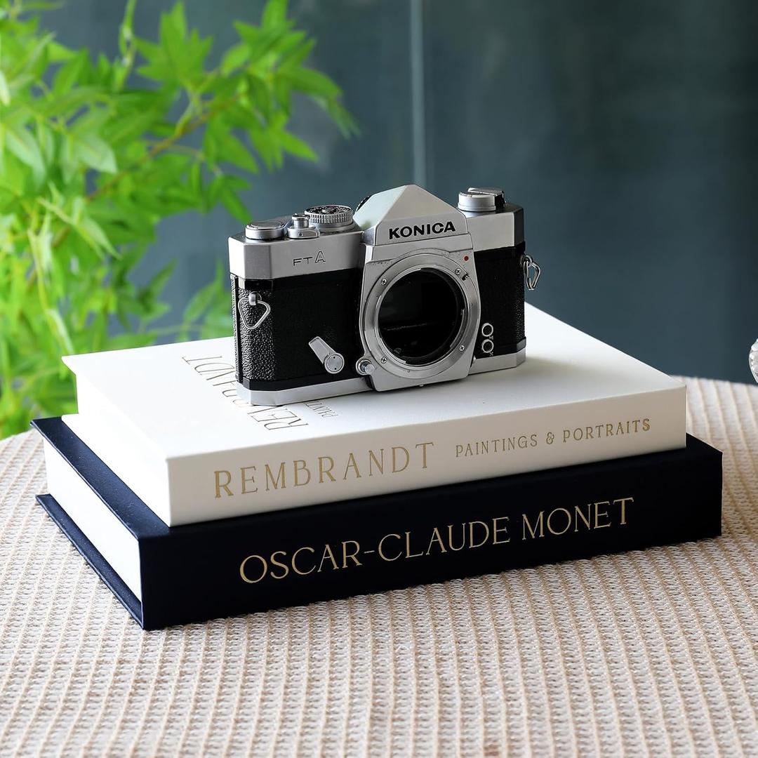 Neatmeat Decorative Books Set with Coffee Table Storage  Faux Books for Bookshelf and Home Decor  Modern Living Room Accent Book Box (Grey-beige)