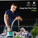 VIVOSUN 660GPH 40W Submersible Pump for Fish Tank, Pond, Aquarium, Hydroponic Systems with 5ft Power Cord and 4 Nozzles Blue