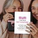 4 x Funny Favorite Child Mothers Day Card, Happy Mother's Day Greeting Card with Envelopes, Thank You, Birthday Card for Mom from Daughter, Son