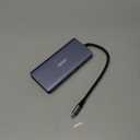 USB C to Dual HDMI Adapter, Multi Display Docking Station Dual Monitor with 2 HDMI, Displayport, 100W PD, 3 USB Ports, USB C Hub Multiport Dongle Compatible with MacBook/Dell/HP/Lenovo Laptops (Grey)