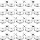 36 Pack Clear Glass Tealight Candle Holders, 1.8 Inch Small Glass Votive Candle Holders Bulk for 1.5" Tea Lights, Mini Candle Cups for Wedding Centerpieces, Party, Dinner Table, Home Decor