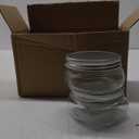 Wide Mouth Mason Jar 8 oz for Pickling, Shea Butter Body Butter, Canning, Candles, Fruit Preserves, Jam or Jelly - Glass jar with Lids 4pc