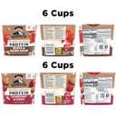 Quaker Instant Oatmeal Express Cups, 10g Protein 2 Flavor Variety Pack, (Pack of 12) (EXP 11/08/26)
