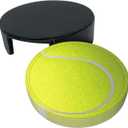 Tennis Ball Coasters for Drinks with Holder Round Leather Coasters Set of 6 Cups Mugs Mat Pad for Home Kitchen Bar