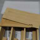 SpaceAid WrapNeat 3 in 1 Wrap Organizer with Cutter and Labels, Plastic Wrap, Aluminum Foil and Wax Bamboo Dispenser for Kitchen Storage Organization Holder for 12" Roll (Natural) (3-Slot, 3"Tall)