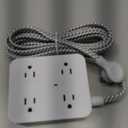 Surge Protector Power Strip 15 Ft Long Cord, HANYCONY Extension Cord 15 Feet with 8 Outlets 4 USB Ports(2 USB C), Flat Plug, Desk Charging Station for Home Office College Dorm Room Essentials (White)