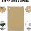 Hongkee 20x30 Frame, Distressed White Wood Style - Display Posters 16 x 24 with Mat or 20x30 without Mat, Wall Mounting Horizontal and Vertical, 1 Pack