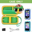 14 x ALKOO Kids Smartphone Case | AI Digital Camera Bag | for Luoba/for WEOLULI/for Joozfee/for VOGBY Learning Toys | Holder for Play Cell Phone Size Up to 5 in(L) * 2.7 in(W) | Over 7 Years Age (Green)