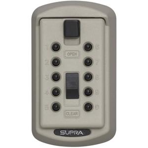 Kidde AccessPoint 001414 KeySafe Original Slimline Push Button Combination Permanent Key Lock Box, 2-Key, Clay Beige