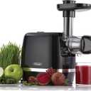 Omega H3000D Cold Press 365 Juicer Slow Masticating Extractor Creates Delicious Fruit Vegetable and Leafy Green High Juice Yield and Preserves Nutritional Value, 150-Watt, Black