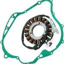 Caltric Stator and Gasket Compatible with Yamaha XVS11 XVS1100 V-Star 1100 / Classic/Custom/Silverado 2000-2009
