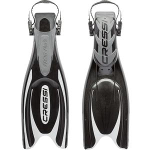 Cressi Adult Powerful Efficient Open Heel Scuba Diving Fins | Frog Plus: made in Italy
 S/M | US Man 6-8 | US Lady 7-9 | EU 39/42