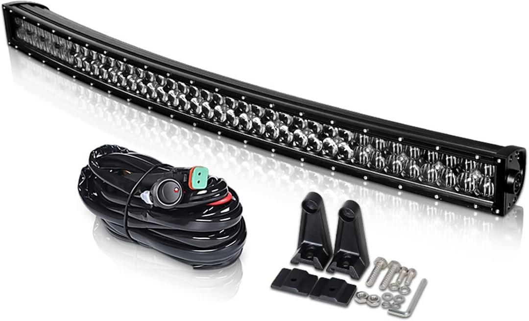 5D Black Lens 42 Inch 400W LED Light Bar Curved Combo Led Bar Barra Led for Off Road Truck Boat SUV 4X4 4WD ATV