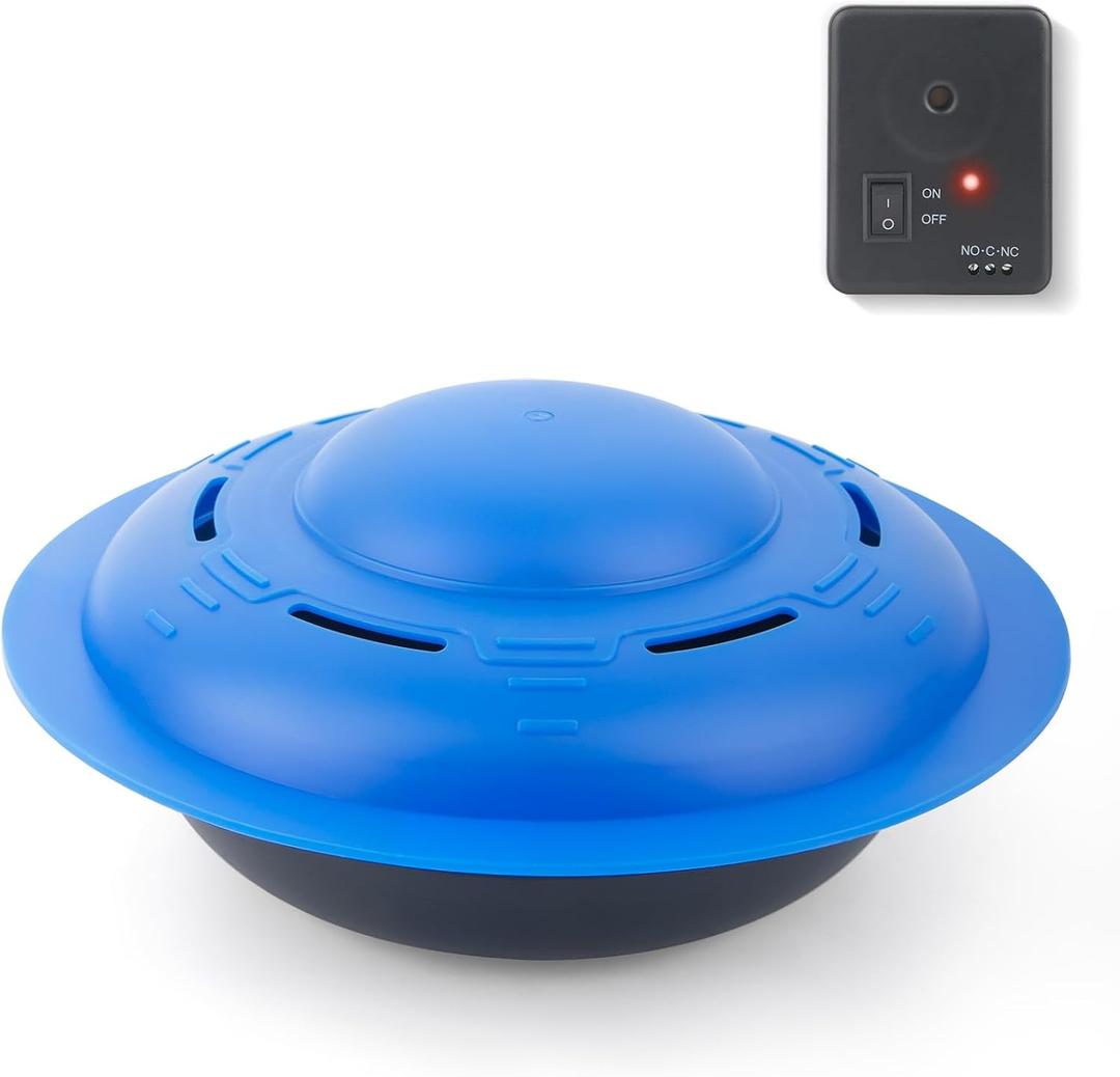 Pool Alarm, Pool Alarm for Inground & Above Ground Pools, Loud Pool Safety Alarms on Home and Pool Units, Helps Protect Kids or Pets, Easy Installation with Adjustable Sensitivity, Blue