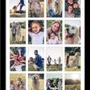 Americanflat 4x6 Collage Picture Frame with Polished Plexiglass - Multi Picture Frames Fit Sixteen 4x6 Photos or Use as One 18x26 Poster Frame for Wall Display - Signature Collection - Black