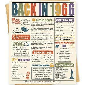 3 x Asmallgf Happy 60th Birthday Card Gifts for Women Men Her Him, 10.6 x 7.9 Inch