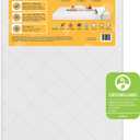 Simmons Kids Daydream 2-Sided Crib and Toddler Mattress GREENGUARD Gold Certified, CertiPUR-US Certified Foam, Breathable Machine Washable Cover, Waterproof Barrier, Made in USA, White