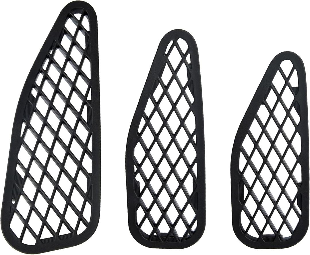 Hood Air Vent Cover Compatible with Toyota FJ Cruiser 2007-2021 (3pcs,Black)