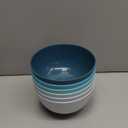 6 PcsUnbreakable Mixing Bowls Unbreakable Salad Bowls, 68 Ounces Microwave and Dishwasher Safe BPA-Free Serving Bowls for Cereal,Salad,Soup,Ramen,Noodle,Oatmeal,Snack Apply to Kitchen,Freezer (Gradient Blue)