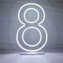 LED Neon Signs Number 8 Birthdays Decor Neon Lights Party USB Plus Battery Case Light up your baby's birthday with our Neon Number Eight Sign (Number 8)