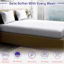 Wakefit 100% Organic Cotton Twin Sheets Set||400TC 4Pc Breathable Bed Set, Dorm Room Essentials with 15 Inch Deep Pocket Fitted Sheet - White