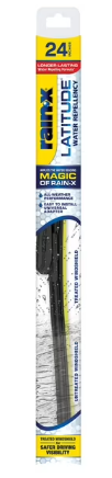 Rain-X Latitude Water Repellency 2-IN-1 Windshield Wiper Blade 24"