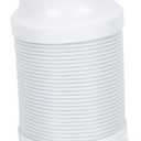 Alipis ABS & Stainless Steel Toilet Drain Hose, Expandable, Universal Connector, White, 9.82"L x 4.95"OD, 1 Pack