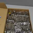 Ravinte 40 Pack 20 Pair 3/4 inch Overlay Soft Close Hidden Door Hinge for Kitchen Cabinet Stainless Steel Adjustable Satin Nickel Hardware