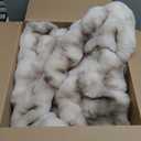 Bedsure GentleSoft Fluffy Fuzzy Twin Blanket, Soft Cozy Fleece Faux Fur Blanket, Pink Decorations Minky Velvet Couch Cover, Thick Warm Plush Women Men Birthday Gifts, 870GSM, Tie-dye Taupe