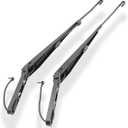 1 Pair Windshield Wiper Arm Replacement Compatible with Cadillac 2002-2007 Chevrolet Silverado Avalanche Suburban GMC Sierra Yukon Replace OE 42694 42547 15139553 15829647 15829648 88958115 (BYGB-009, black)