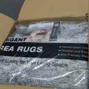 WITSHOCK 8x10 Area Rugs for Living Room : Machine Washable - Non Slip Modern Abstract Rug for Bedroom Under Dining - Stain Resistant for Household - Pet Owners (Grey) (Gray/White)