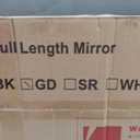 Full Length Mirror - 14'' x 48'' Arched Hanging/Leaning Mirror, Home Decor, Gold