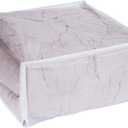 Set of 2 Zippered Vinyl Storage Bag, 24x20x11 Inch, Clothes Bag Organizer, Space Saver PVC Comforter Clear Storage Bags for Blanket