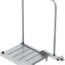THOOUM Aluminum Boat Board Platform with Detachable Handrail to Get on & Off, Rust Resistant Boarding Platform for Dock/Deck/Boat, Large
