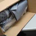 RVMasking RV Cover for 24' 1"-26' - 600D Oxford Fabric Waterproof Rip-Stop, Heavy Duty Travel Trailer Cover with 3Pcs Windproof Straps, 4 Tire Covers & Tongue Jack Cover, Camper Cover Neutral Gray