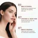 2PC Peel Shot Glow Rice Ampoule Duo, Rice Peeling Ampoule for All Skin Types,Gentle Peel + Pore Minimizing & Deep Hydration (Black+White)