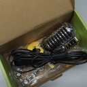 Vintage Microphone Guitar Lamp, Cool Guitar Gifts for Music Lovers and Player, USB Plug in Powered, Retro Decorations for Home, Bar, Office