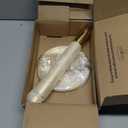Ivilon Countertop Paper Towel Stand - Steady and Easy Tear - Fits All Paper Towel Rolls - Warm Gold