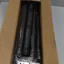 Tension Curtain Rod Extra Long Outdoor Curtain Rod Black Shower Curtain Rods No Drilling 31-168 In2.58-14FtAdjustable Spring Tension Rods Heavy Duty for Bathroom Patio Window Rust Proof, Black