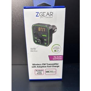 ZGEAR Wireless FM Transmitter with Adaptive Fast Charge